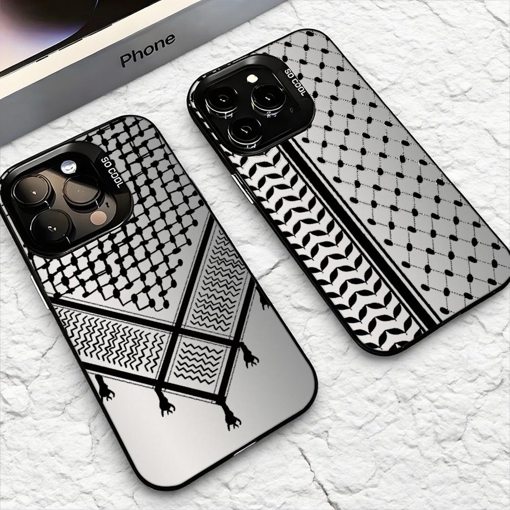 Matte Pc Case - เคสโทรศัพท์ลายเคฟฟียะห์ ปาเลสไตน์ สำหรับ iPhone 17 16