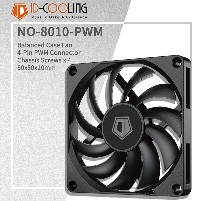 Case Fan Controller - ID-COOLING NO-8010-PWM 80 มม.พัดลม PC 800-3000RPM