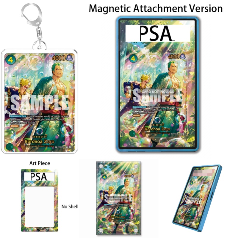 Case Fans - เคสอะคริลิคแบบรีไซเคิลสำหรับใส่พวงกุญแจลายโรโรโนอา โซโล จากอนิเมะวันพีซ ของสะสมสำหรับแฟนๆ พร้อมกล่องโชว์