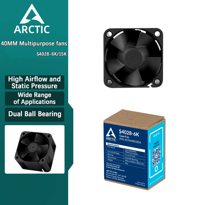 Case Fan Controller - พัดลมเคสคอมพิวเตอร์ ARCTICS S4028 ลูกปืนคู่ ขนาด 4