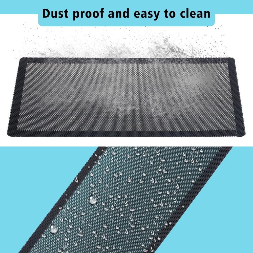 Dust Filter Pc - ฝาครอบกรองฝุ่น PVC ใหม่ สีดำ กรอบแม่เหล็ก สำหรับพัดลมระบายความร้อนคอมพิวเตอร์