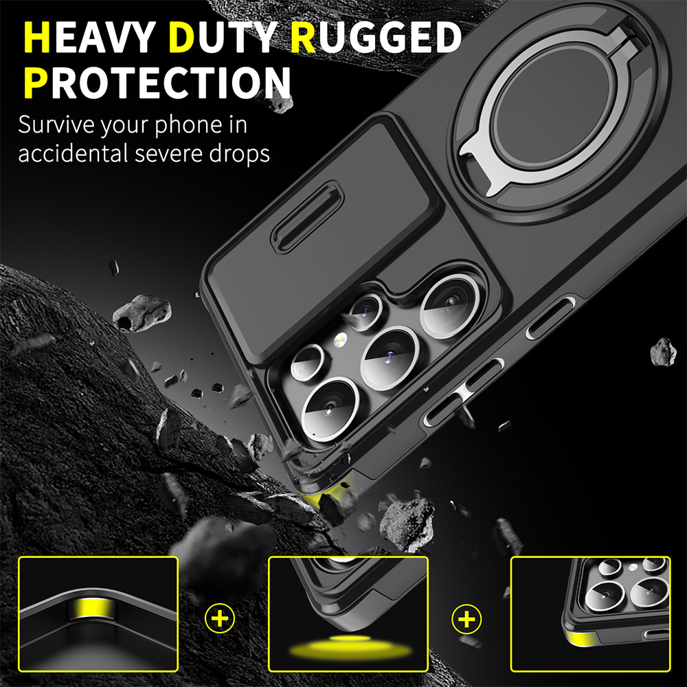 เคสโทรศัพท์พร้อมขาตั้งวงแหวนแม - Case Fans บทวิจารณ์และราคา
