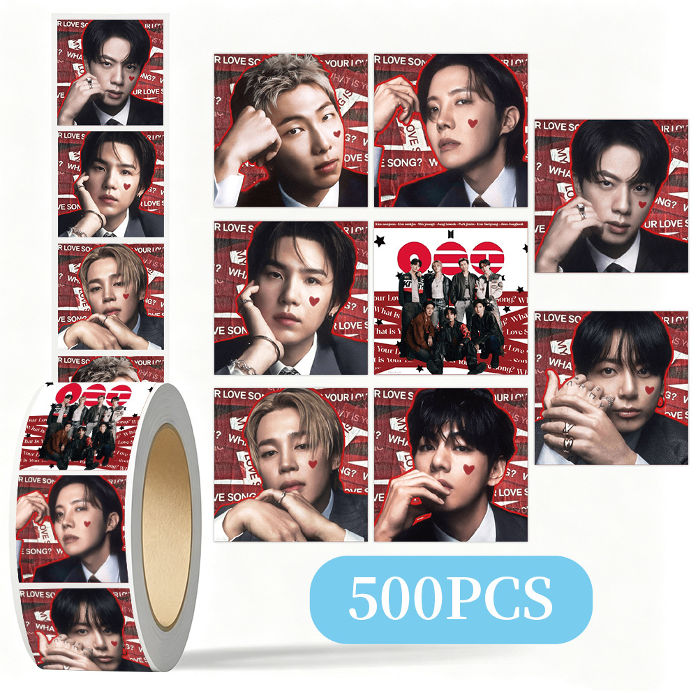 สติ๊กเกอร์โรล K-pop BTS 500 ชิ - Case Fans บทวิจารณ์และราคา