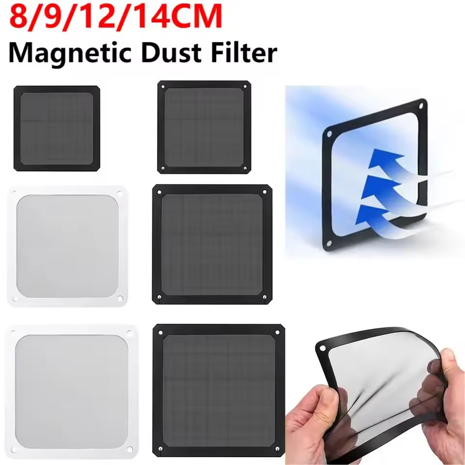 แผ่นกรองฝุ่นแม่เหล็กสำหรับพัดล - Dust Filter Pc บทวิจารณ์และราคา